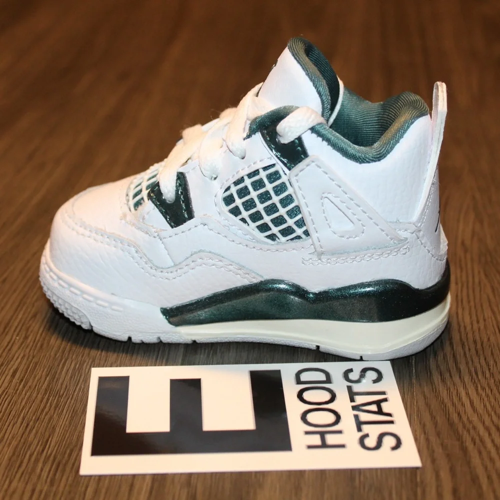 Air Jordan 4 Retro Oxidized Green Infant Size 3c Sneakers